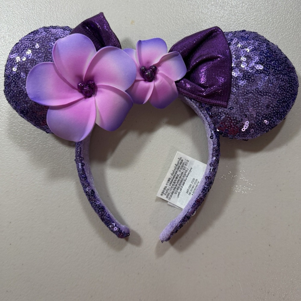 Disney Aulani Exclusive Ultraviolet Purple Potion Minnie Ear Headband